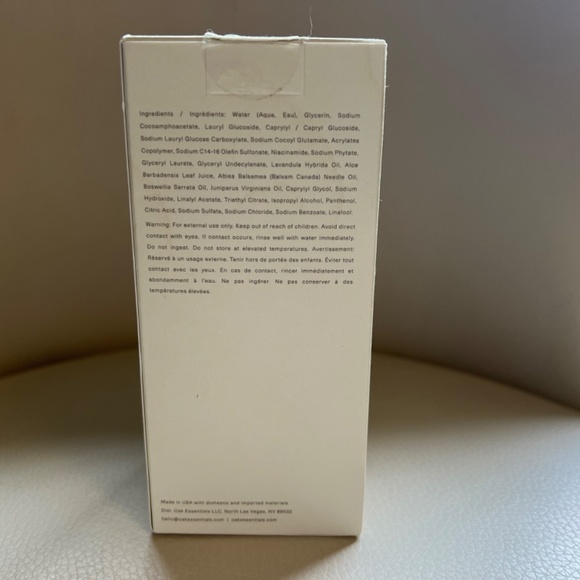 New OAK ESSENTIALS Pure Gel Cleanser Full Size 8 fl oz - Picture 4 of 4
